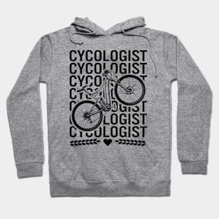 Cycologist Funny Mountain Bike, Vintage Bicycle Gift Hoodie